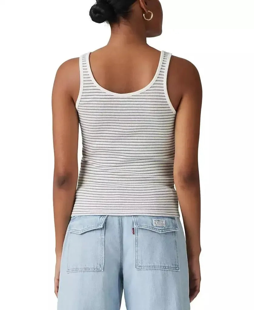 Levi's Essential Rib Tank In Indigo Stripe Skyway-The Trendy Walrus