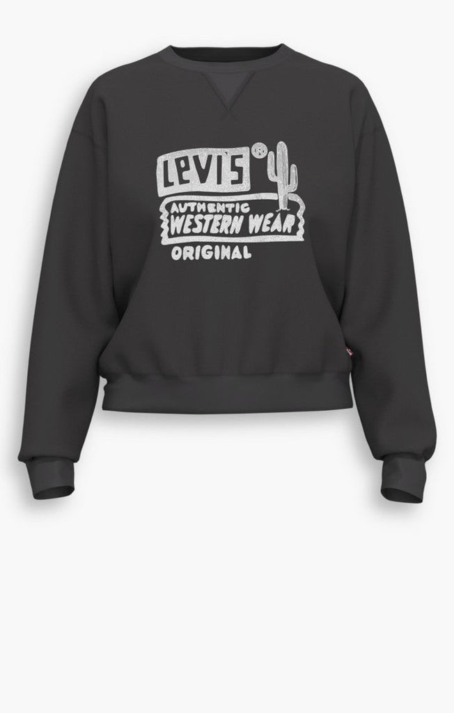Levi's Graphic Heritage Crew Authentic Western In Black Oyster-The Trendy Walrus