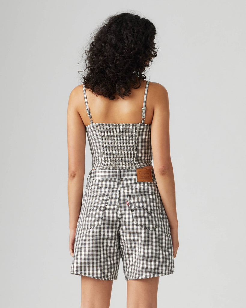 Levi's Jadine Denim Cami Tank In Milo Mini Plaid-The Trendy Walrus