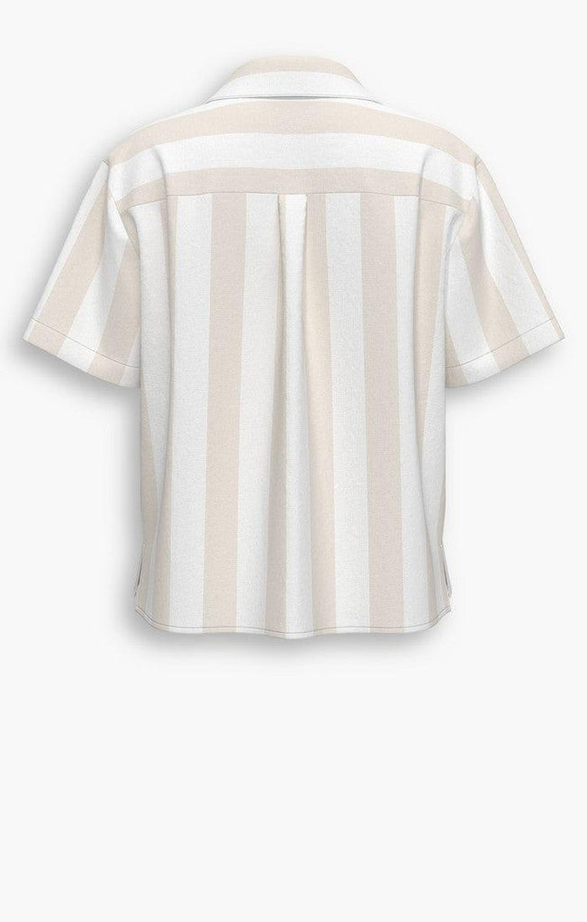 Levi's Joyce SS Resort Shirt Freya Stripe Pale-The Trendy Walrus
