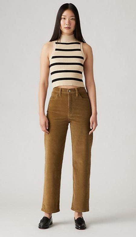 Levi's Ribcage Sraight Ankle Zip ND Ermine Corduroy-The Trendy Walrus