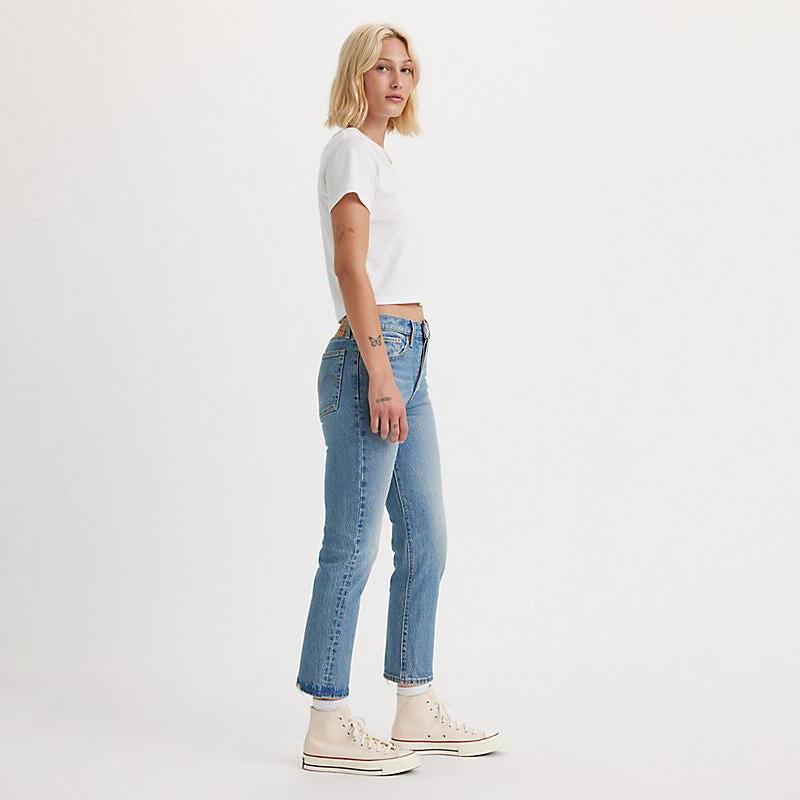 Levi's Wedgie Straight Leg In Calling All Blues-The Trendy Walrus