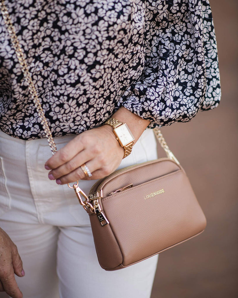 Louenhide Zara Crossbody Bag In Latte-The Trendy Walrus