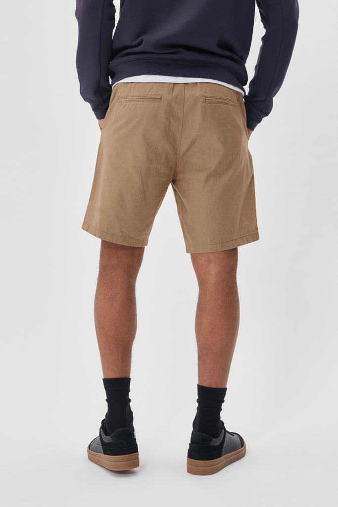 Matinique MAbarton Linen Shorts In Khaki-The Trendy Walrus