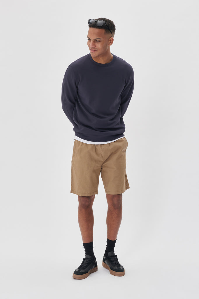 Matinique MAbarton Linen Shorts In Khaki-The Trendy Walrus