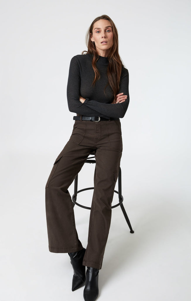 Mavi Alva Oak Luxe Twill Cargo Pant-The Trendy Walrus
