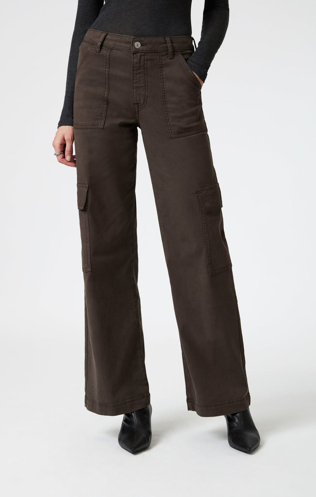 Mavi Alva Oak Luxe Twill Cargo Pant-The Trendy Walrus