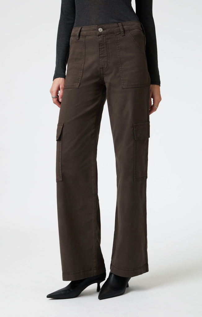 Mavi Alva Oak Luxe Twill Cargo Pant-The Trendy Walrus