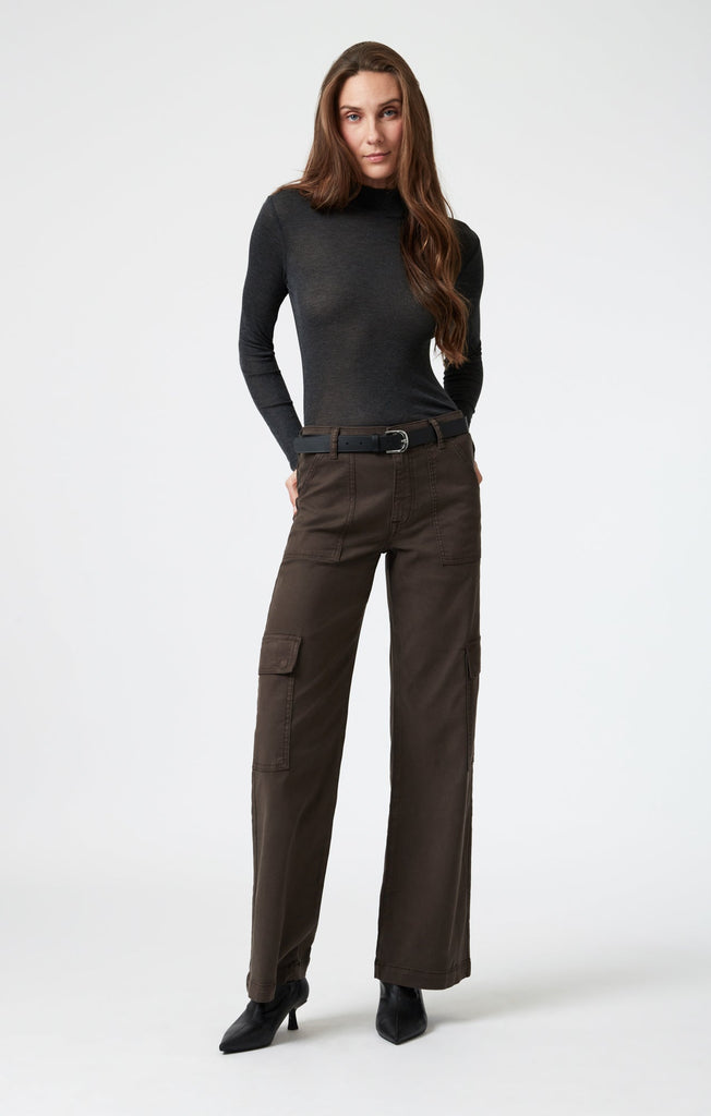 Mavi Alva Oak Luxe Twill Cargo Pant-The Trendy Walrus