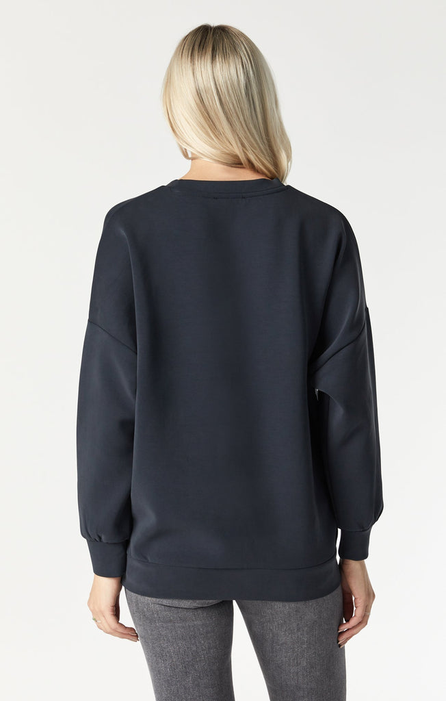 Mavi Oversized Sweatshirt In Black-The Trendy Walrus