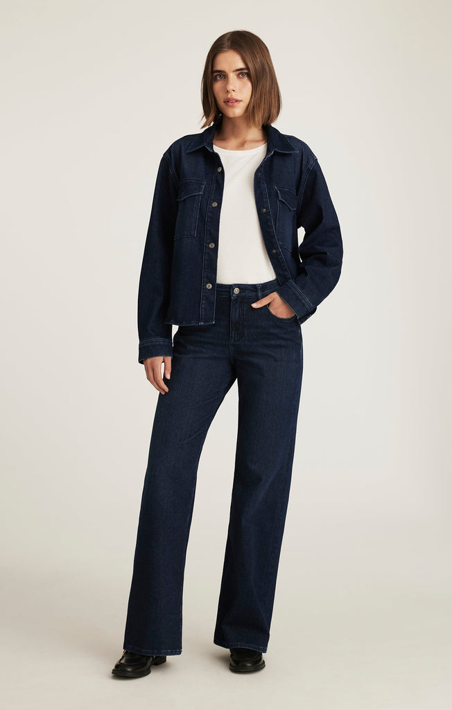 Mavi Sabrina Denim Jeans In Dark Blue Move-The Trendy Walrus