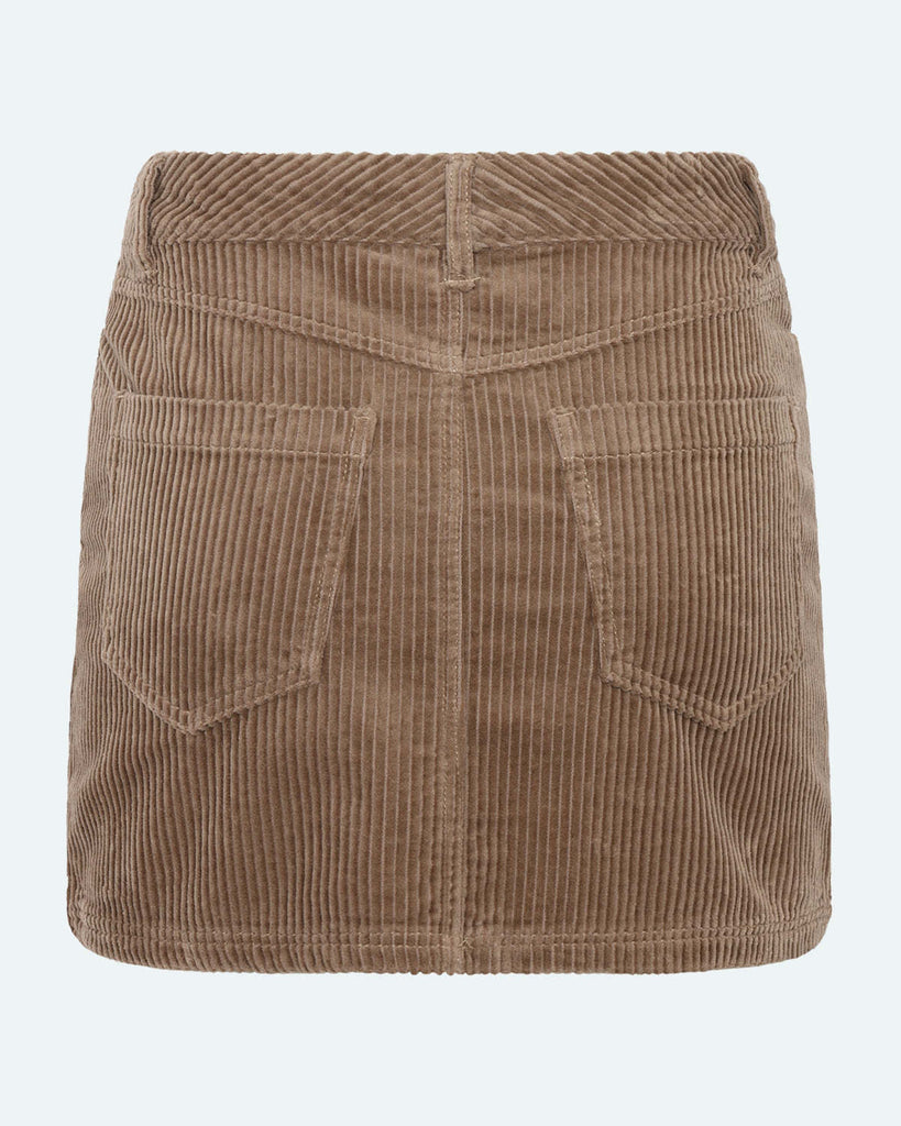 Minimum Beatrices Mini Cord Skirt In Pine Bark-The Trendy Walrus