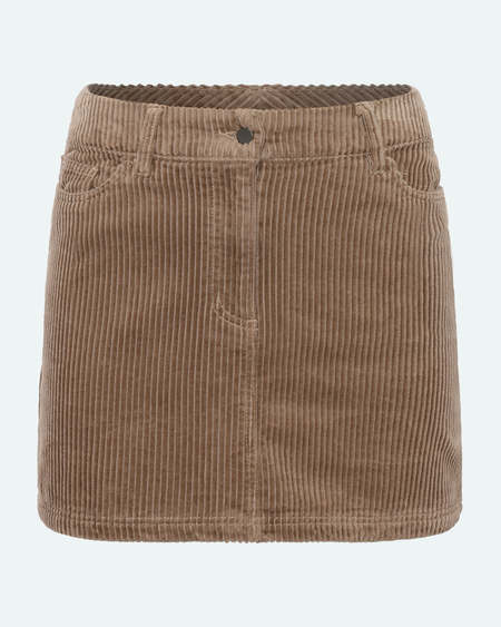 Minimum Beatrices Mini Cord Skirt In Pine Bark-The Trendy Walrus