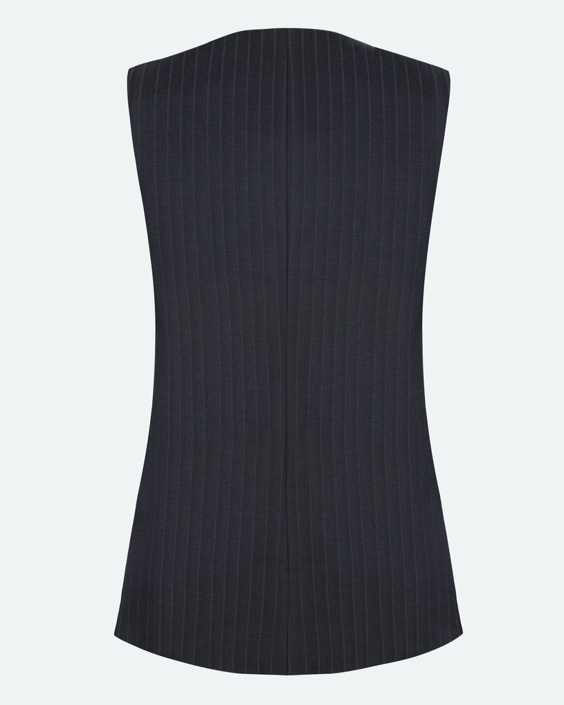 Minimum Davida Vest In Black-The Trendy Walrus