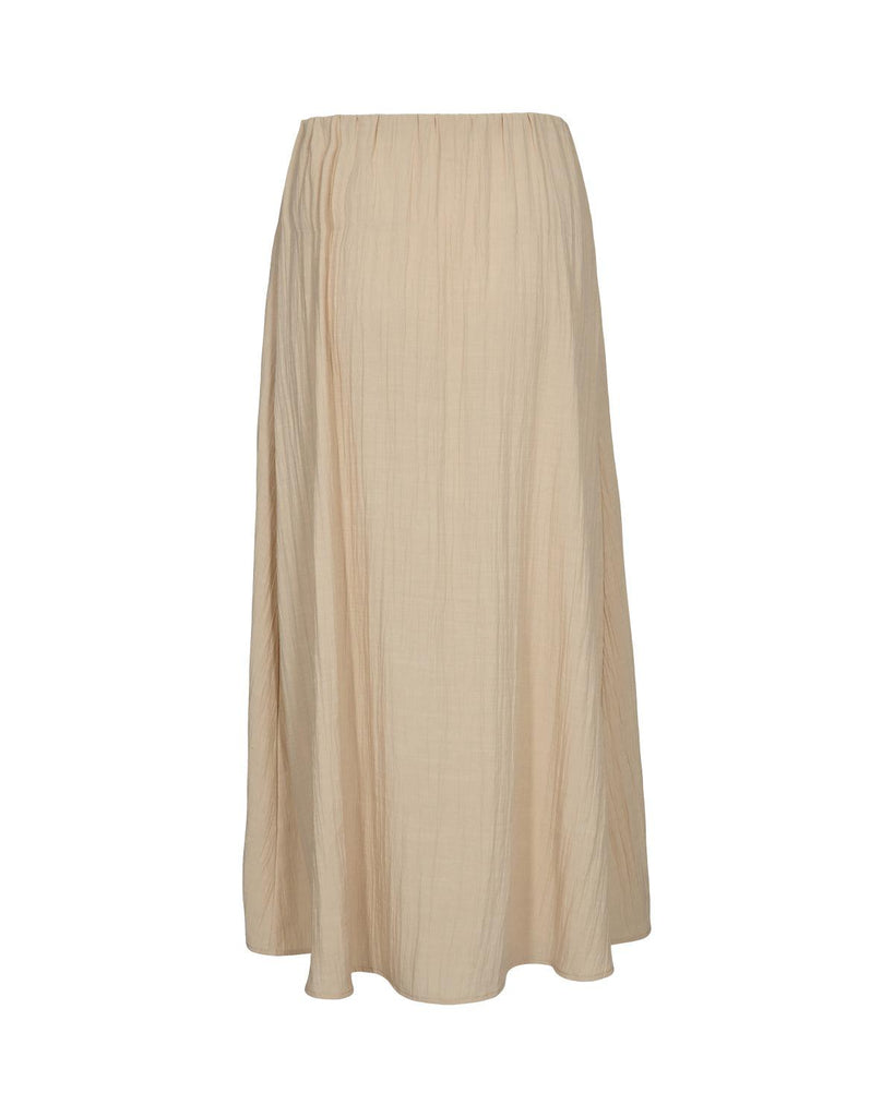 Minimum Kristens Midi Skirt In Brown Rice-The Trendy Walrus