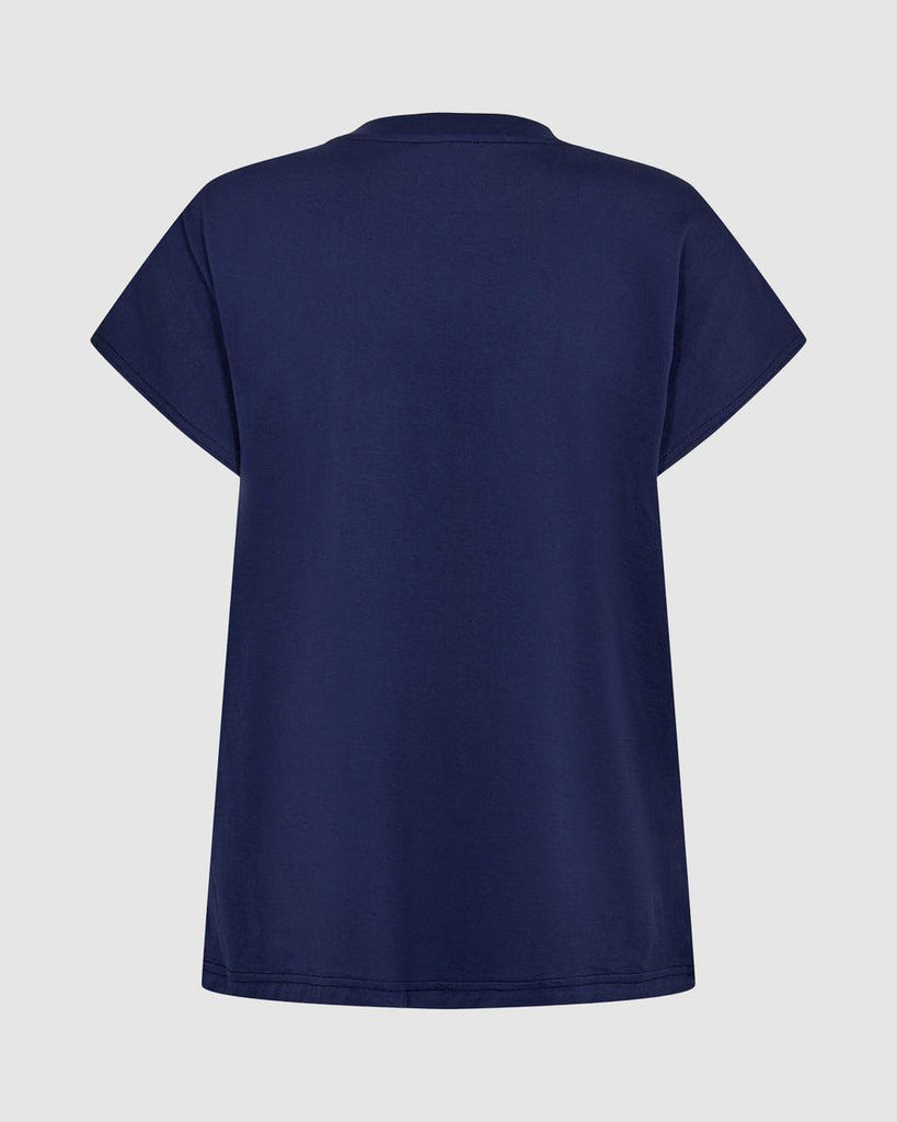 Minimum Toves Short Sleeved T-shirt In Medieval Blue-The Trendy Walrus