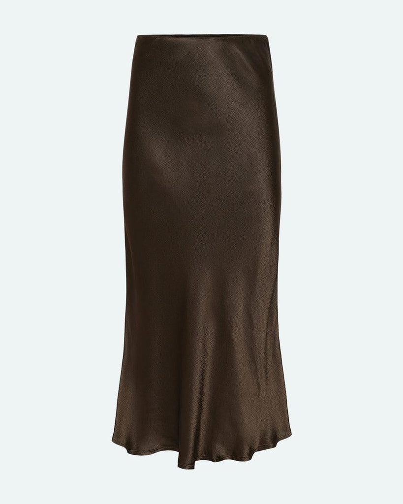 Minimum Valentinas Midi Skirt In Ivy Green-The Trendy Walrus