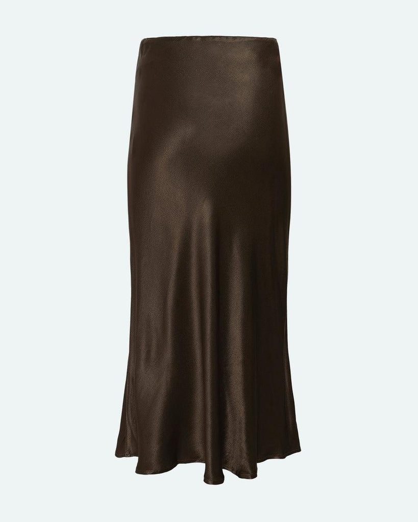 Minimum Valentinas Midi Skirt In Ivy Green-The Trendy Walrus