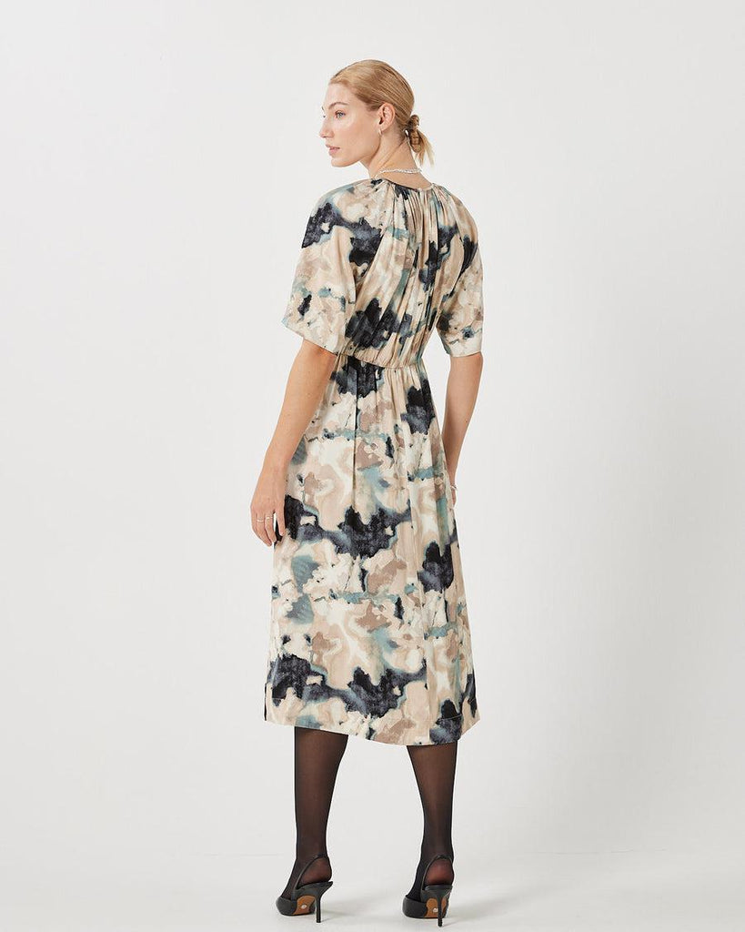 Minimum Yolas Midi Dress In Sagebrush Green-The Trendy Walrus