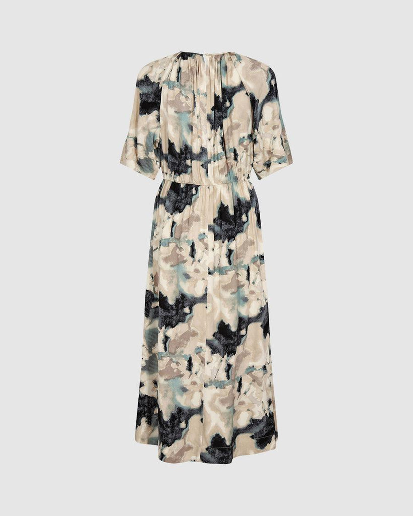 Minimum Yolas Midi Dress In Sagebrush Green-The Trendy Walrus