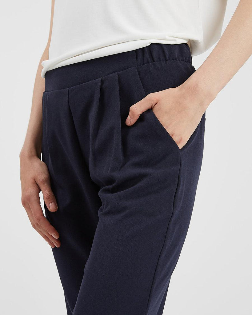 Minimum sofja 2.0 Casual Pants In Navy Blazer-The Trendy Walrus