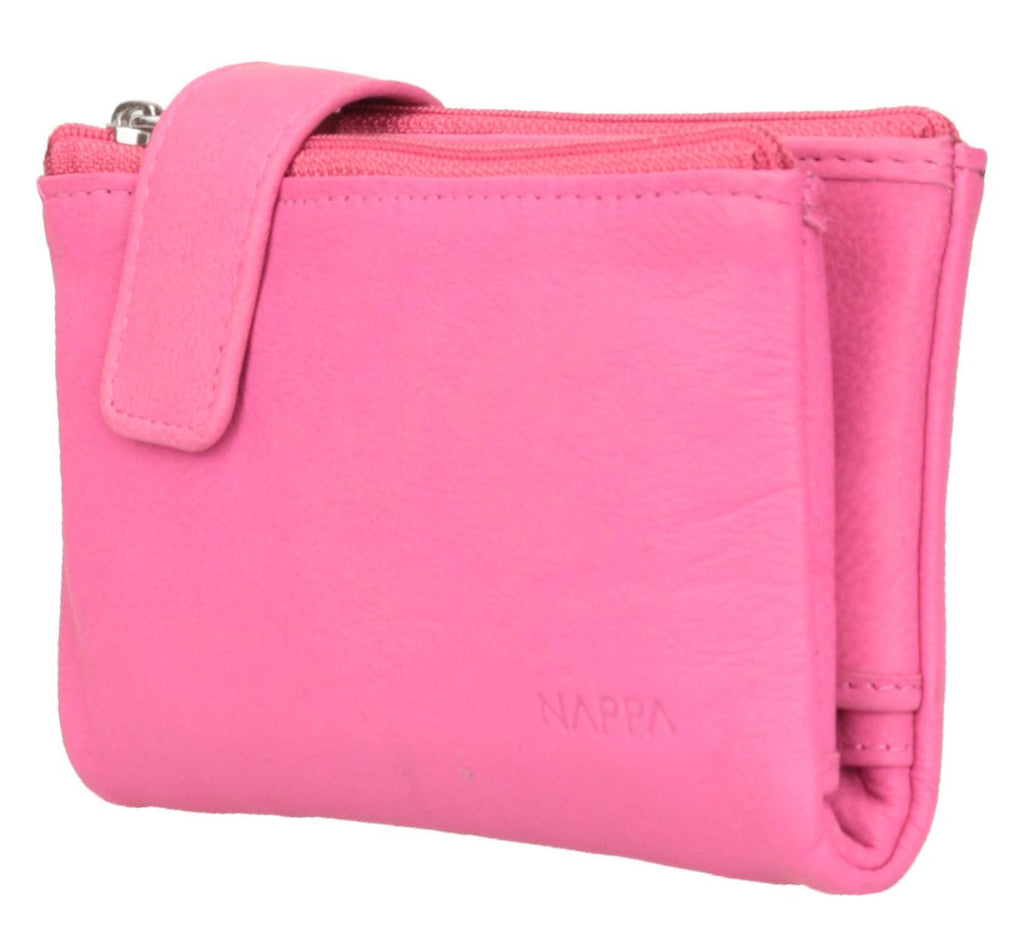 Nappa Mini Charlotte RFID Leather Wallet In New Pink-The Trendy Walrus