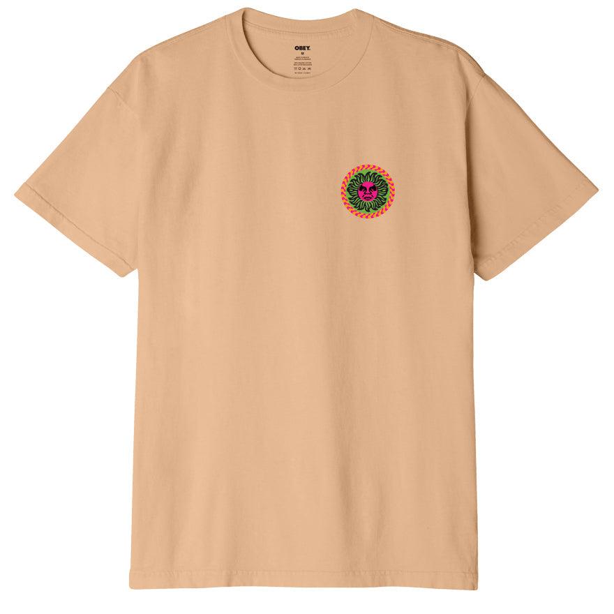 Obey Sun Tee In Papaya Smoothie-The Trendy Walrus