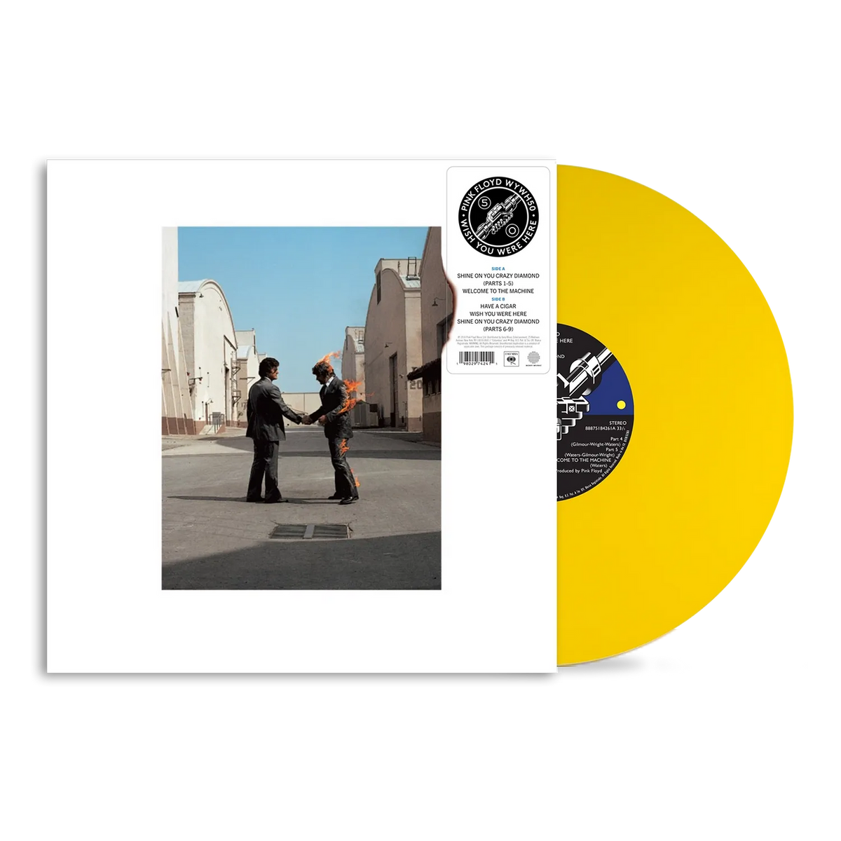 Pink Floyd Wish You Were Here (Yellow Frame LP Vinyl - WARPED RECORDS ...