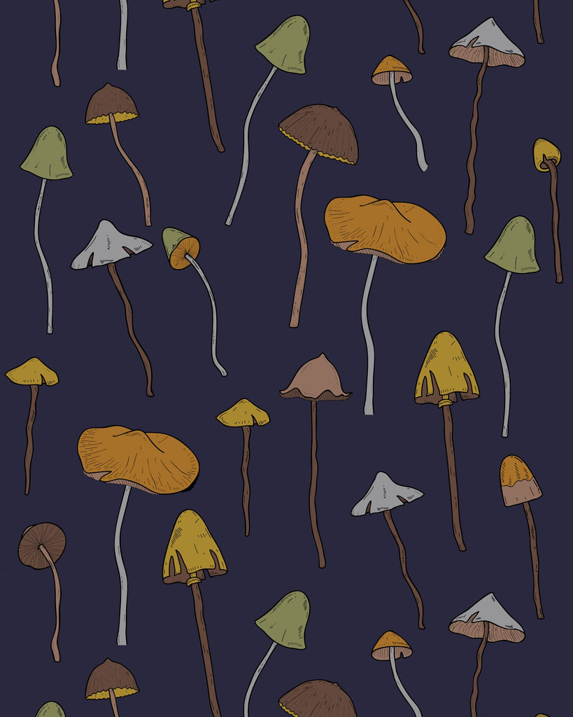 Poplin & Co Earthy Mushroom Print Shirt-The Trendy Walrus