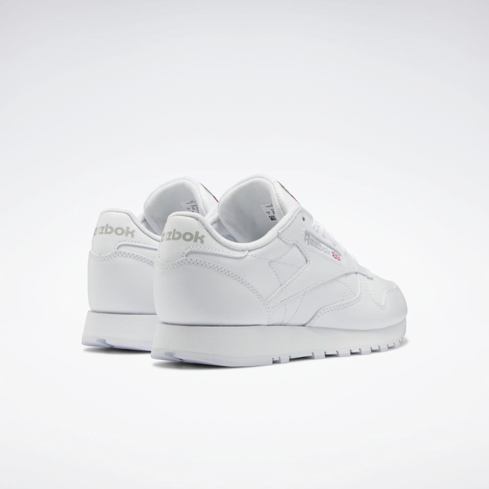 Reebok Classic Pure White Women's Leather Sneaker-The Trendy Walrus