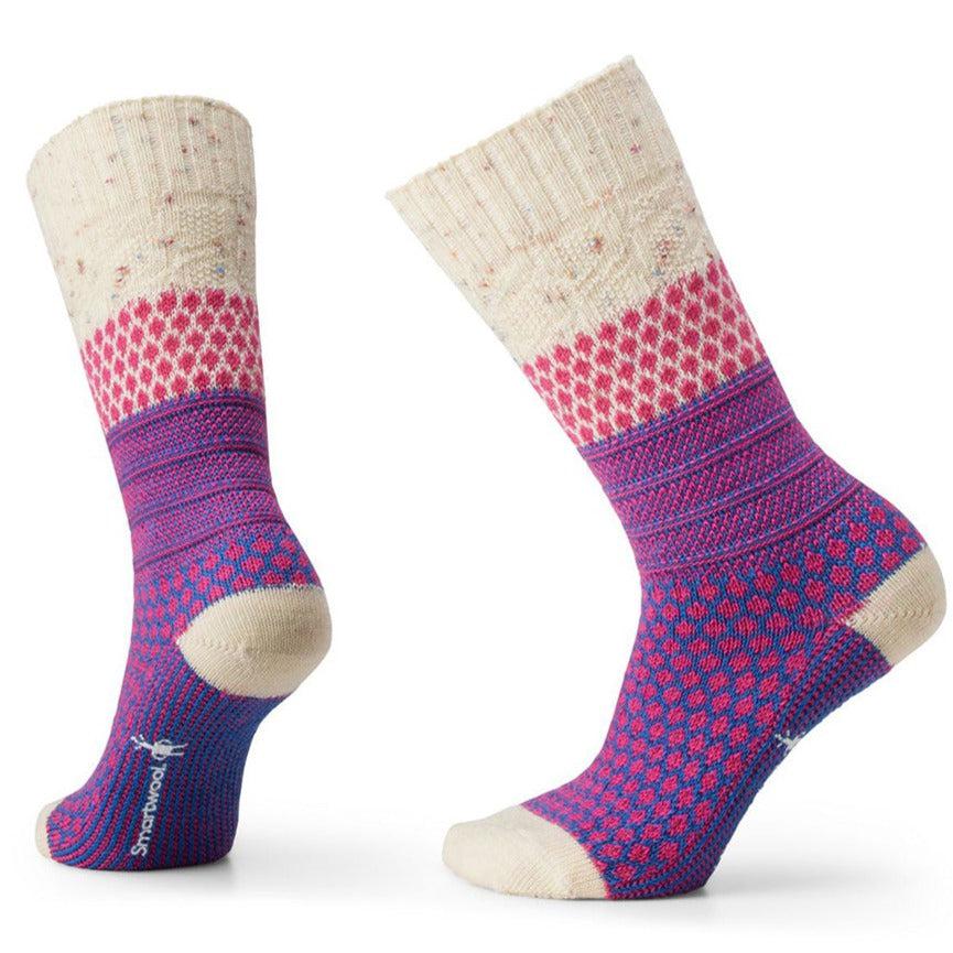 Smartwool Everyday Popcorn Cable Rec Power Pink Socks-The Trendy Walrus