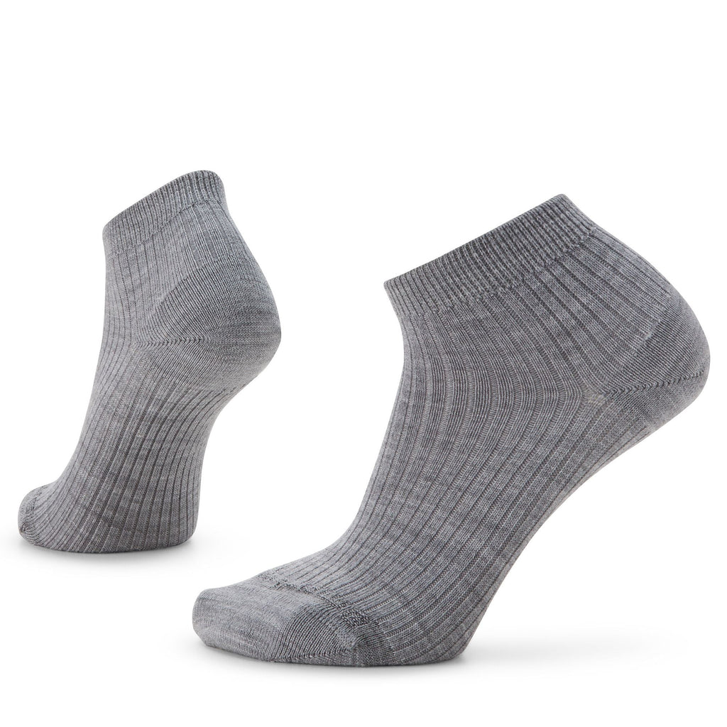 Smartwool Everyday Texture Ankle Socks In Light Gray-The Trendy Walrus