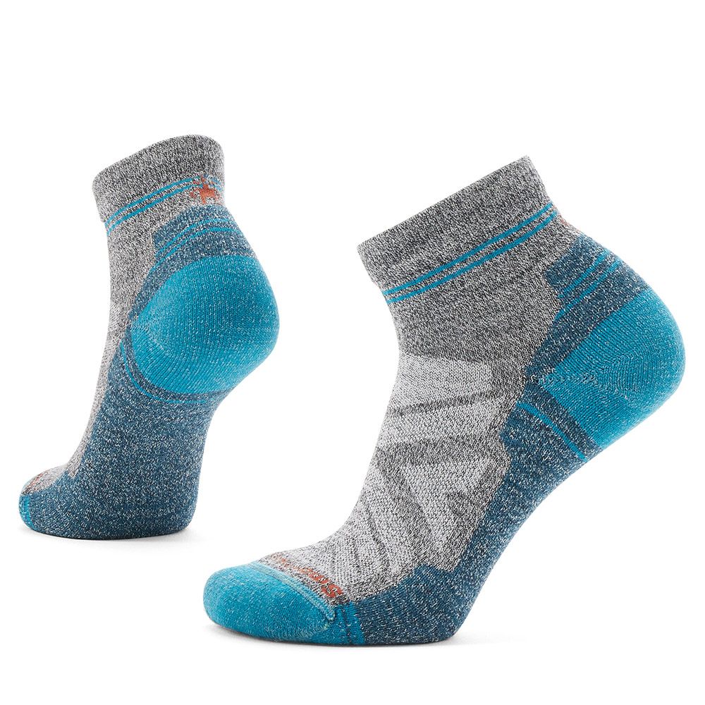 Smartwool Womens Hike Light Cushion Ankle Socks In Ash-Charcoal-The Trendy Walrus