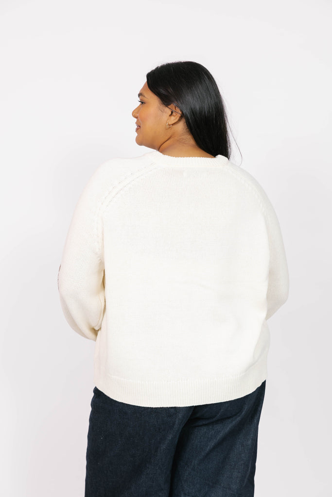 Smash + Tess Yeehaw Sweater In Cream/ Brown-The Trendy Walrus