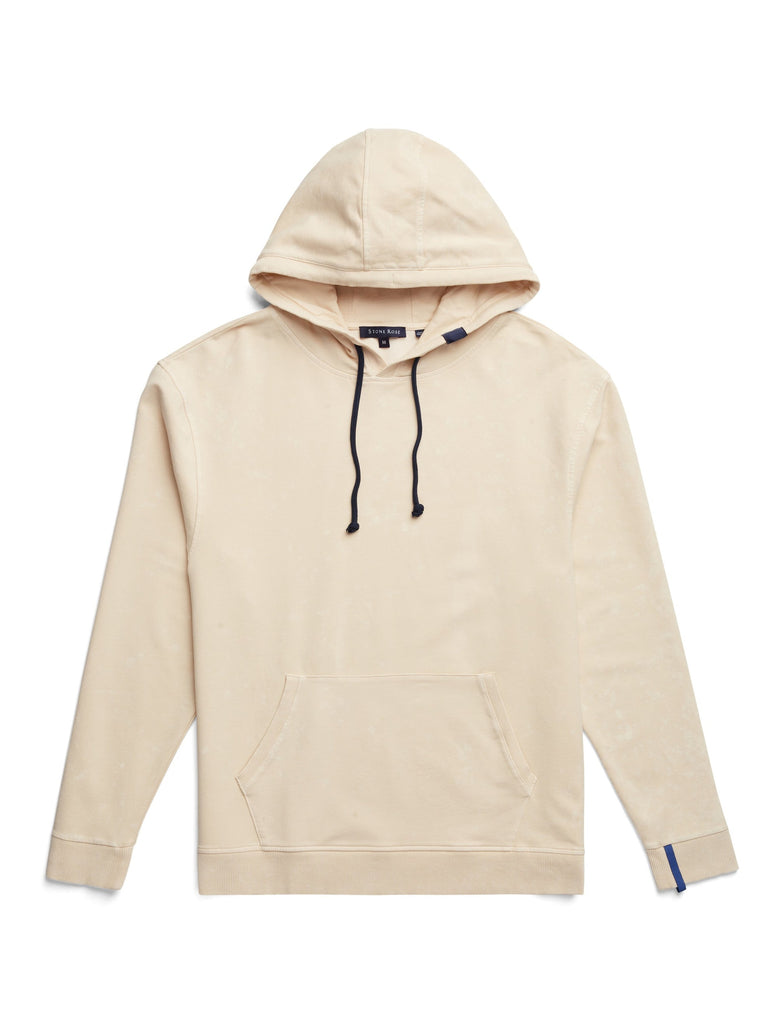 Stone Rose Sand Acid-Washed Pullover Hoodie-The Trendy Walrus