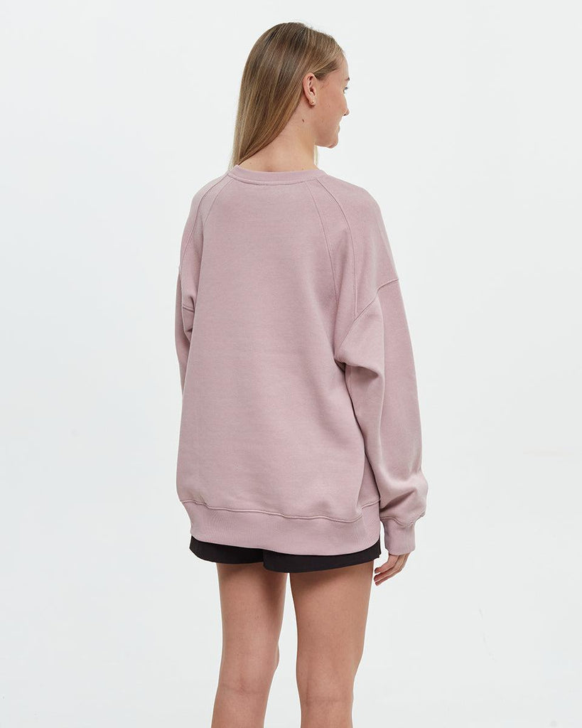 Tentree Bluffs Crewneck In Vintage Mauve-The Trendy Walrus