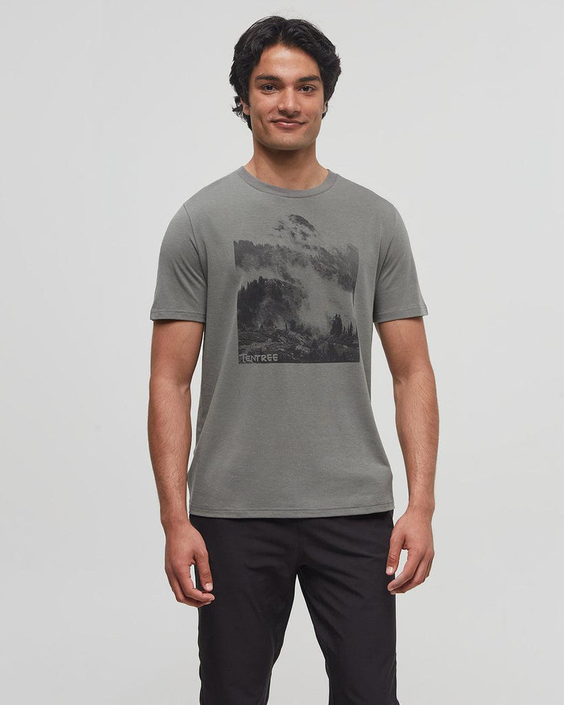 Tentree Cloud Peak T-Shirt In Mineral/Cloud Peak-The Trendy Walrus