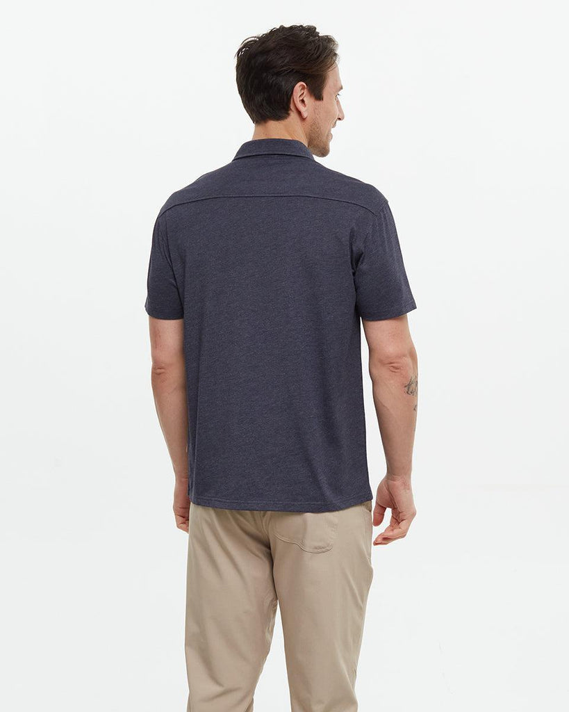 Tentree Hawthorn Shirt In Falcon Heather-The Trendy Walrus