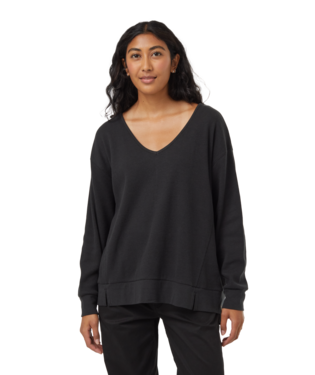 Tentree Meyer Longsleeve In Dark Grey Heather-The Trendy Walrus