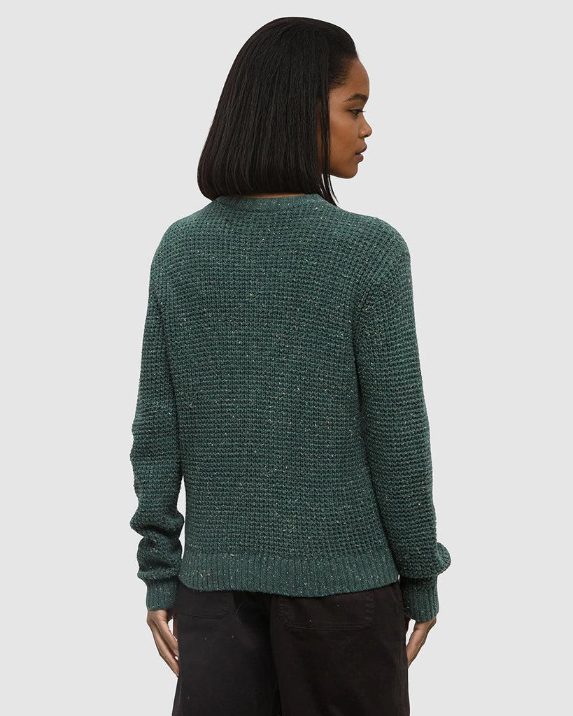 Tentree Morrell Sweater In Forest Pine Nep-The Trendy Walrus
