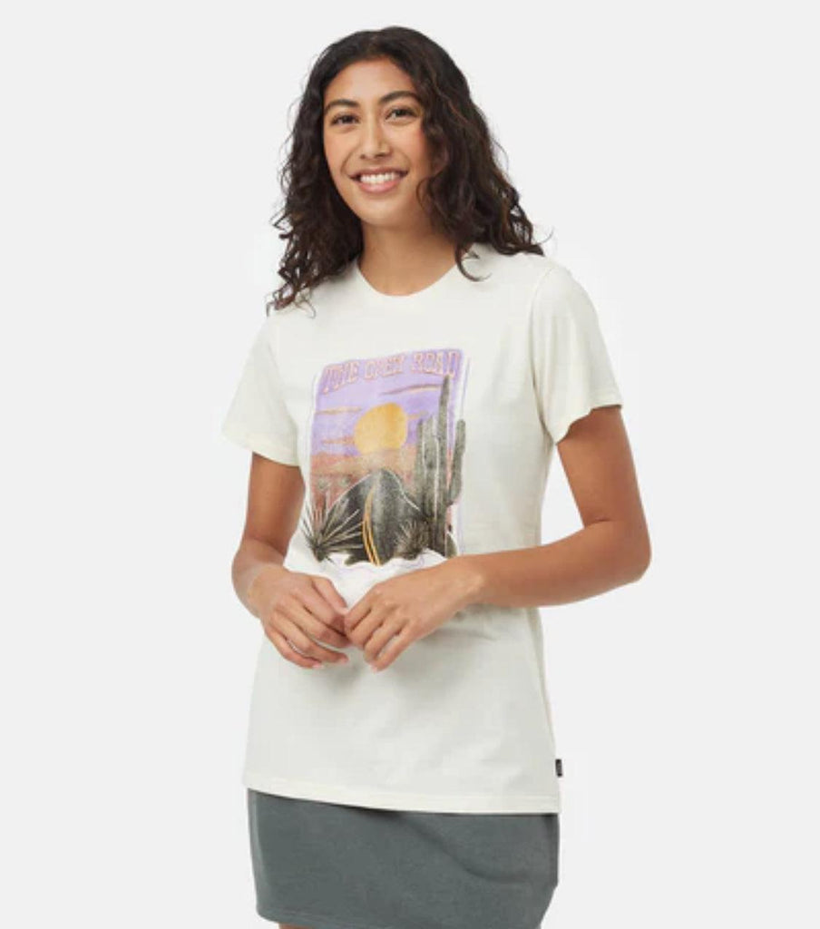 Tentree Open Road T-shirt In Undyed Lavender-The Trendy Walrus