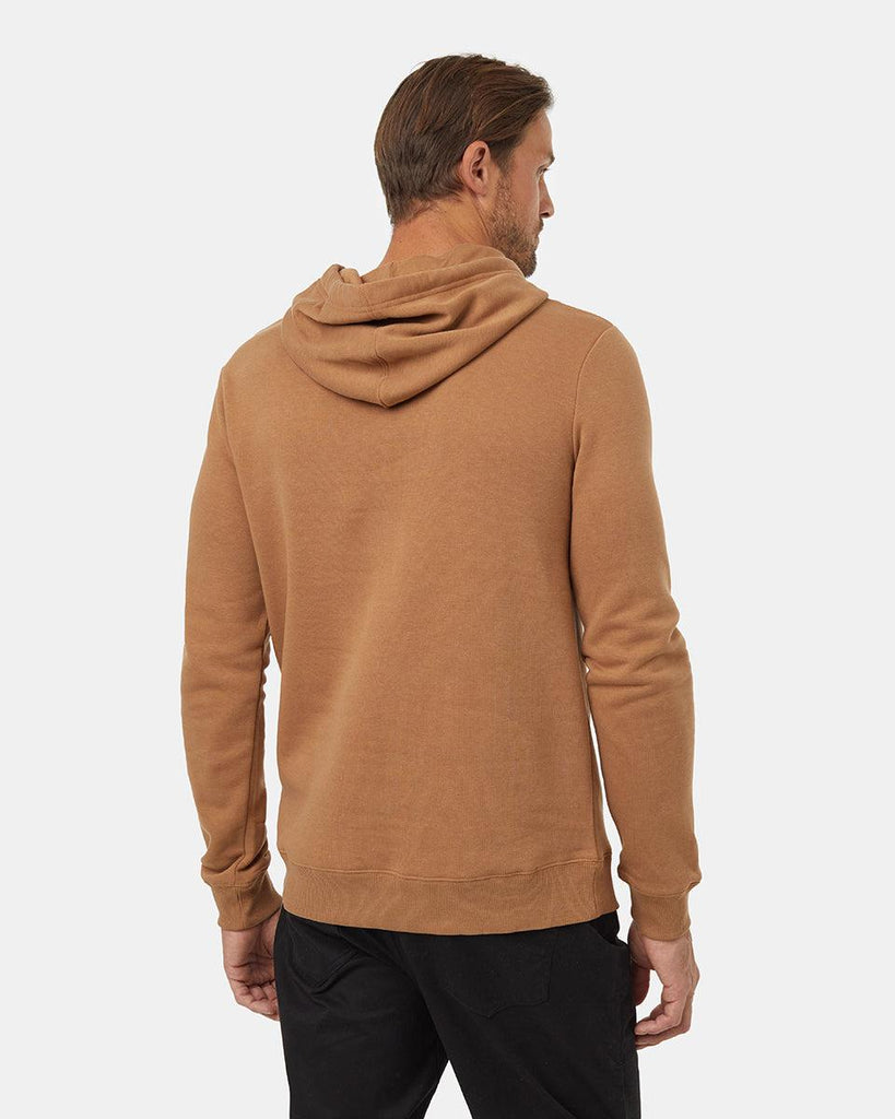 Tentree Pine Trio Hoodie In Camel/Meteorite Black-The Trendy Walrus