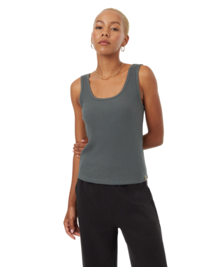 Tentree Ribbed Basic Cami In Urban Green-The Trendy Walrus
