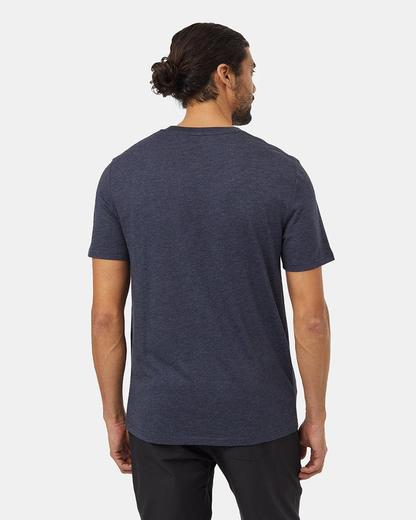 Tentree Sasqatch T-Shirt In Midnight Blue Heather/Lumberjack-The Trendy Walrus