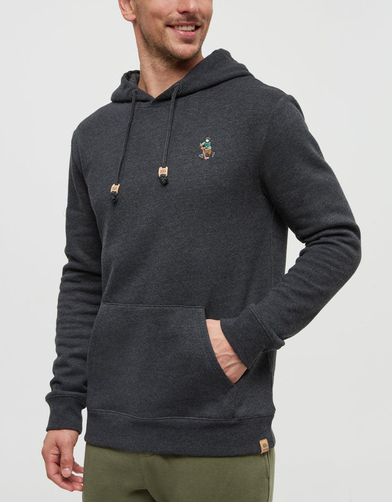 Tentree Sasquatch Hoodie In Meteorite Black Heather/ Hockey-The Trendy Walrus