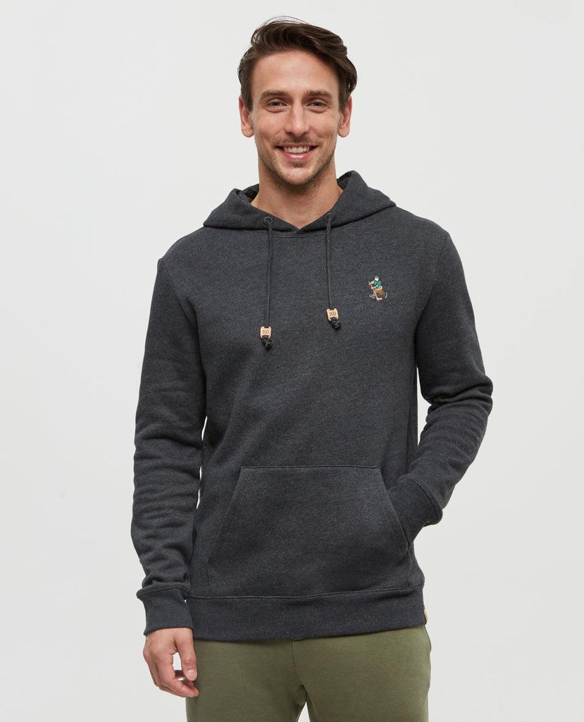 Tentree Sasquatch Hoodie In Meteorite Black Heather/ Hockey-The Trendy Walrus