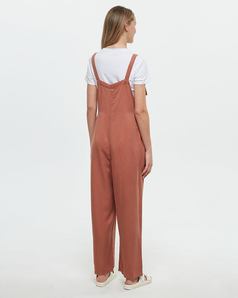 Tentree Sequoia Jumpsuit In Clay Tile-The Trendy Walrus
