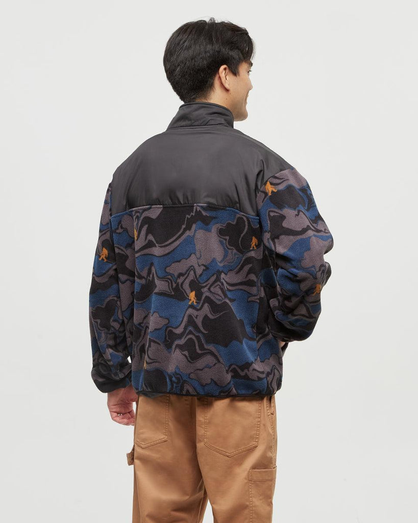 Tentree Stave 1/4 Snap In Mountain Sasquatch/ Meteorite Black-The Trendy Walrus