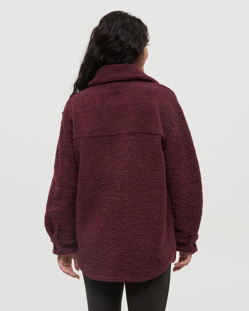 Tentree Sunday Jacket In Deep Burgundy-The Trendy Walrus