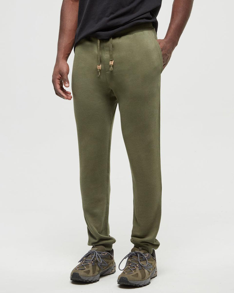 Tentree TreeFleece Atlas Sweatpant In Deep Olive-The Trendy Walrus